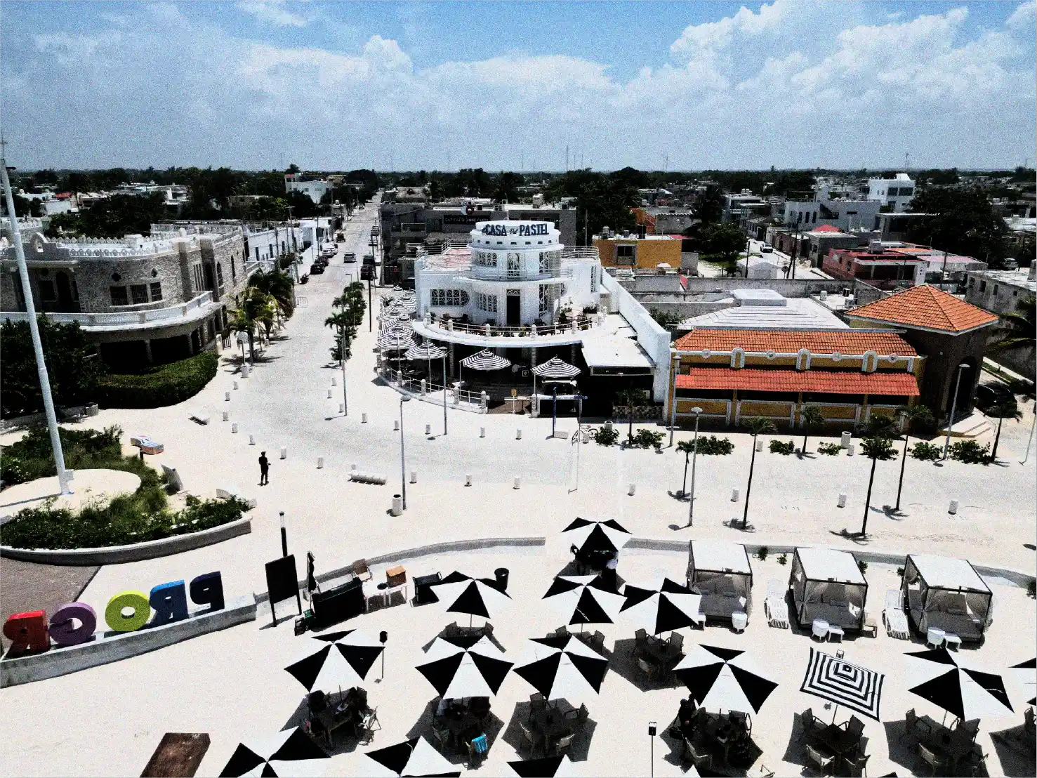 Casa Pastel, playa clara